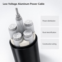 Kabel Daya Tegangan Rendah YJLV 0.6/1kV Inti Aluminium Berisolasi XLPE Berlapis PVC 4+1 Inti