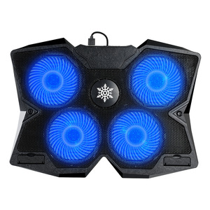 S400 Laptop <b>Cooling</b> <b>Pad</b> Four Fans Air Cooled Plastic Gaming Notebook Cooler Stand - Product Image 1