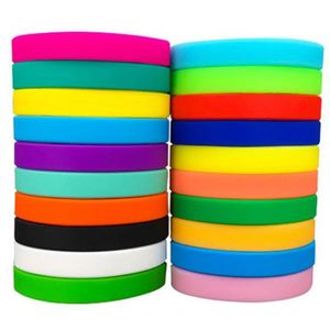 Bracelets en silicone personnalisés à bas prix pour la publicité, bracelets souples en caoutchouc avec logo en creux - Product Image 1