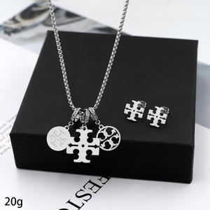 Conjunto <span class=keywords><strong>de</strong></span> Joyería <span class=keywords><strong>de</strong></span> Acero Inoxidable <span class=keywords><strong>de</strong></span> Moda en Oferta, Collar y Aretes TOUSES, Conjunto Sencillo para Mujer, Regalo - Product Image 4