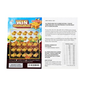 Usine de cartes à gratter, impression professionnelle, taille et motif personnalisés - Product Image 4