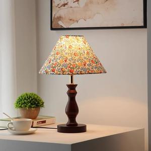 Antique Minimalist Handmade Parchment Wabi-Sabi Style Solid Wood Vintage Dimmable Soft Warm White Table Lamp American Ambient - Product Image 1