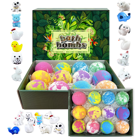 Colorful Kids Bath Fizzies with Hidden Toys Fun Bubble Treats for Birthday & Party Surprise Bath Bombs for Kids