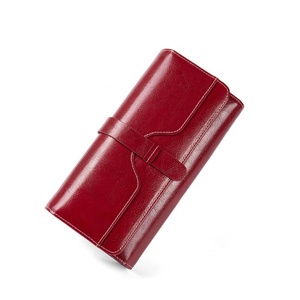 Fashion High Quality Genuine Leather Vintage RFID Zipper Short Card Holder <b>Ladies</b> Girls Purse <b>Wallets</b> for Women - Product Image 2