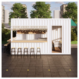 Struttura in acciaio su misura contenitore modulare casa 20FT 40FT contenitore giardino casa contenitore bar con negozio - Product Image 2