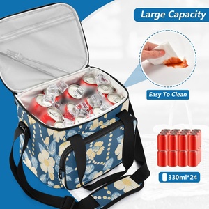 Sac isotherme portable grande capacité style hawaïen, sac isotherme personnalisé pas cher, sac de livraison alimentaire imperméable - Product Image 5