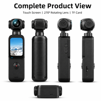 Caméra de poche PX3 5K avec stabilisation d'image double, suivi du visage par IA, objectif rotatif à 270 degrés, écran tactile de 1,69 pouce, action caméra