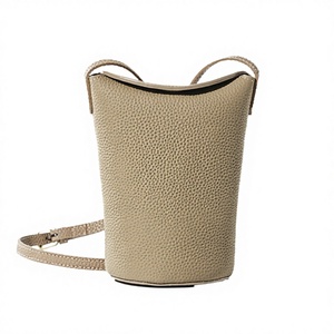 2025 High-End Women's Genuine Cowhide Leather Crossbody Phone <b>Bag</b> <b>Mini</b> Bucket Zipper Closure Single Waterproof Versatile Fashion - Product Image 3