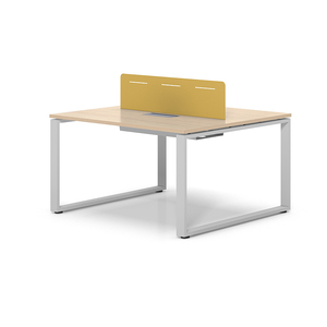 2 Person Wooden L Shape Modern Open Workstation <b>Desk</b> Wood Table <b>Space</b> <b>Saver</b> Office Furniture Home Office <b>Desk</b> and Workstation - Product Image 1