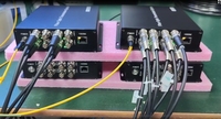 Convertidor de Fibra Óptica 3G SDI (4x) con Ethernet de 1GB, Equipo de Transceptores de Fibra Óptica de Red de Fibra Única