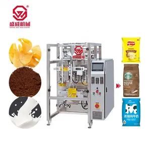 Liguid Sachet Packaging Machines Powder 1000G Beans Microwave Pop Corn Plantain Chips Packing Machine