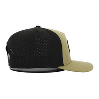 Gorra Trucker Snapback de 6 Paneles con Logotipo de León en PVC Personalizado, Perforada con Corte Láser, Impermeable, de Dos Tonos, Venta al Por Mayor OEM, MOQ 50