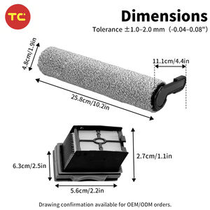 Kit de remplacement de rouleau brosse et de filtre sec pour Tineco S9 Artist Pro/Artist/S7 Stretch/S6 Stretch/S7 Stretch Ultra/i5/i6 Stretch - Product Image 2