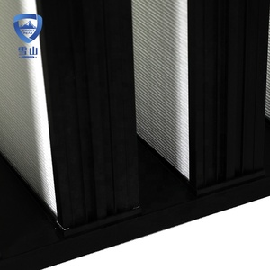 Filtre à air HEPA en V personnalisé 592x592x292, type boîte, à haut volume d'air pour système de ventilation de salle blanche industrielle - Product Image 6