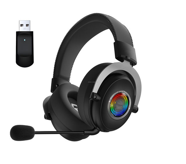 Hot Wireless Dynamic RGB Over-Ear AAC Gaming Headset 7.1 Surround Sound Waterproof JL DJ Sport PS5/PS4/PC Switch Gamers