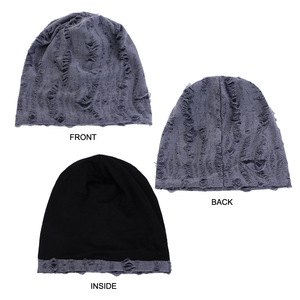 HZM-61064 Hole Slouchy Chemo Beanies, Chemo Cap Headwear <strong>Cancer</strong> <strong>Hats</strong> for Women With Hair Loss - Product Image 5