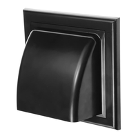 Grille d'aération extérieure de 4 pouces avec protection contre la pluie, hotte d'évacuation, grille de ventilation pour sèche-linge, couverture de conduit de ventilation CVC