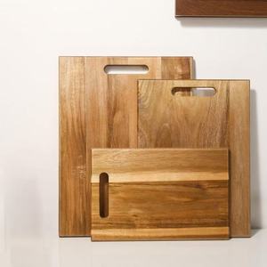 Acacia <b>Wood</b> Cutting Board 2.0cm Thick Rectangle With Handle Kitchen Chopping <b>Block</b> Solid <b>Wood</b> - Product Image 4