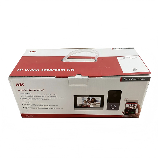 Hik DS-KIS603-P IP Video Intercom Kit Standard POE Doorbell Door Station WIFI Monitor