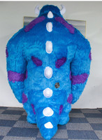 Venta caliente Halloween Cosplay disfraz de monstruo inflable aterrador disfraz de mascota inflable adulto Sully Monsters Inc disfraz