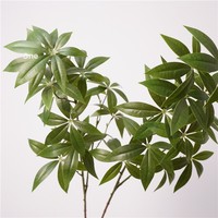 Kunstzijde bloemen ornament kleine geldboom decoratie binnen/buiten woonkamer display langbladige Pittosporum groenplant