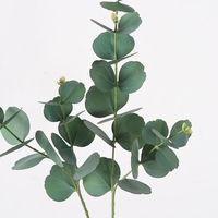 Haute qualité Real Touch Latex longue tige Eucalyptus feuilles artificielles longues tiges fleurs pour mariage ou décor de noël