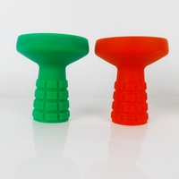 Accessoires de chicha arabes de qualité supérieure, multicolores, en silicone rond, résistants à la chaleur, pour offrir en cadeau, tête de bol à chicha