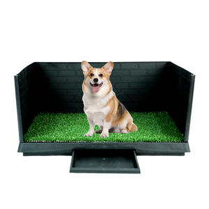 Tapis de propreté lavable pour chiot, en herbe artificielle, réutilisable, avec plateau, pour chien - Product Image 4