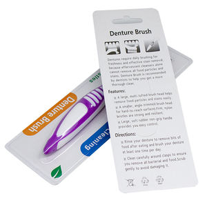 Spazzola <span class=keywords><strong>per</strong></span> denti finti di vendita calda doppia testina in Nylon <span class=keywords><strong>dentiere</strong></span> dentali portatili <span class=keywords><strong>spazzolino</strong></span> da denti <span class=keywords><strong>per</strong></span> allineatori - Product Image 3