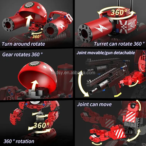 OEM 6'sı 1 Arada STEM Eğitici Robot Yapım Blokları Seti, Çocuklar İçin Çok Modelli Paletli Robot Oyuncak - Product Image 6