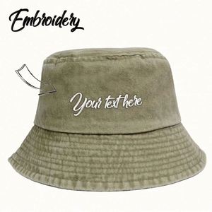 Sombrero de Pescador Personalizado para Mujer, Bordado, Ligero, de Algodón, para Verano, Casual, Ciclismo, Diseño a Mano, para Uso Diario al Aire Libre - Product Image 1