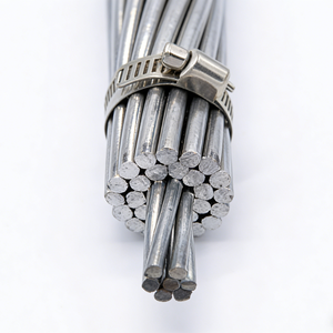Câble ACSR, câble en aluminium toronné à âme en acier, câble <span class=keywords><strong>Almelec</strong></span>, câble d'alimentation aérien, conducteur nu, basse tension, fourniture directe d'usine - Product Image 1