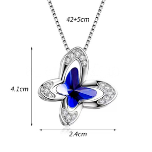Colgante elegante de mariposa, joyería conmemorativa de vacaciones, collar de urna que se adapta a las cenizas conmemorativas - Product Image 2