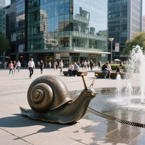 מודרני ומלאטי קישוט בית מודרני מסורתי וחלזונות ברונזה פסלי יד ביד - Product Image 5