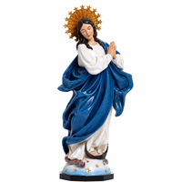 Statue de la Vierge Marie Immaculée Conception en résine, figurine religieuse catholique, sculpture de Notre-Dame