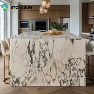 StoneSun moderno Natural Calacatta <span class=keywords><strong>Viola</strong></span> mármol piedra rectángulo consola Calacatta <span class=keywords><strong>Viola</strong></span> mármol para sala de estar interior - Product Image 5