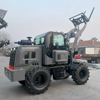 Chargeuse sur pneus à livraison rapide, 4x4, multifonctionnelle, à transmission hydraulique, chargeuse sur pneus diesel CE EPA, transport de charges