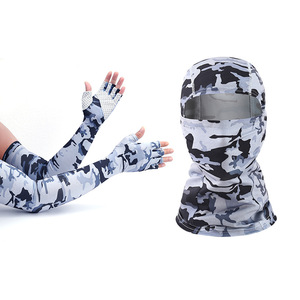 Gants de protection solaire pour hommes et cagoule anti-UV, masque facial pour le cyclisme, équipement d'extérieur d'été, couvre-mains réglable - Product Image 3