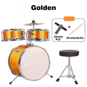 Trẻ Em Của Trống Đặt Cho Người Mới Bắt Đầu Jazz Trống Đặt Âm Nhạc Đồ Chơi Bộ Gõ Cụ Quà Tặng Cho Bé Trai Trong Độ tuổi 2-8 Miễn Phí Vận Chuyển. - Product Image 3