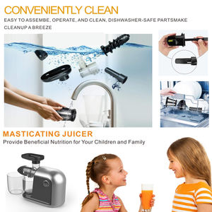 Machine à mastication électrique Portable, extracteur de jus, à pression froide, pour usage domestique, Design Horizontal, basse vitesse - Product Image 2