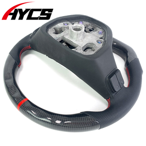 Accessoires d'intérieur de voiture Volant en fibre de carbone de style sport en cuir perforé personnalisé à LED RPM pour Chevrolet <span class=keywords><strong>Malibu</strong></span> - Product Image 6