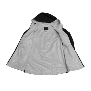 Chaqueta Cortavientos Negra de Alta Calidad con Logotipo Personalizado para Hombre, Chaqueta de Invierno para Exteriores - Product Image 6