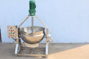 Pentola Industriale Ribaltabile in Acciaio Inox per Alimenti con Agitatore e Riscaldamento - Product Image 5