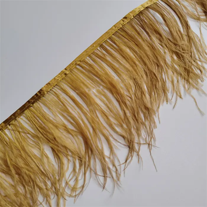 Adorno de flecos de plumas de avestruz, para ropa, 15-18cm, gran oferta