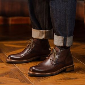 Large Size Men's <b>Work</b> <b>Boots</b> Waterproof Short <b>Boots</b> Stylish Casual Outdoor Walking <b>Boots</b> Height Increasing Autumn Genuine <b>Leather</b> - Product Image 6