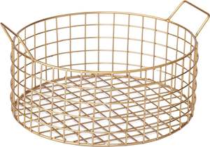 Handmade Designer Metallic <b>Wire</b> <b>Basket</b> for Kitchen Storage for <b>Laundry</b> Clothes and Food Bulk Packed Manufactured in India - Product Image 2