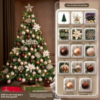 Exklusiver grenzüberschreitender Verkauf: Künstlicher Weihnachtsbaum, Heimdekorations-Set, 1,5/1,8m, luxuriöses, dichtes PVC-Material, für den Innenbereich