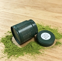 Boîte en fer blanc de 30g de qualité alimentaire pour impression en gros, personnalisée, hermétique, pour thé vert, café, poudre de matcha, emballage scellé