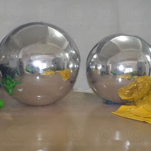 Esferas de Espejo Inflables Reflectantes Gigantes <span class=keywords><strong>para</strong></span> Colgar en Eventos y Fiestas, Bola de Espejo Disco <span class=keywords><strong>para</strong></span> Decoración de Eventos - Product Image 5