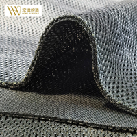 Tejido de malla espaciadora 3D de poliéster de punto por urdimbre OEM y ODM, textil ecológico transpirable resistente a la abrasión y al desgarro para calzado deportivo al aire libre